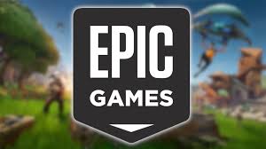 Epic Games logo with blurred Fortnite-style background representing gaming industry news